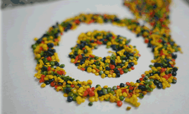 Multi-Color Recycled Granules
